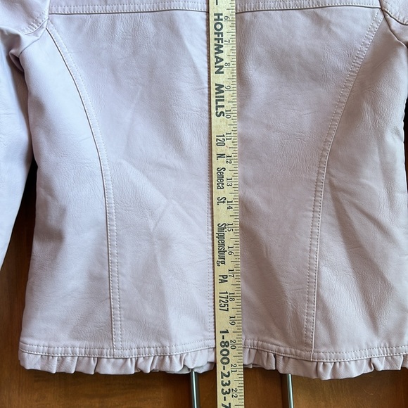BACCINI pink vegan leather jacket in women’s petite small, excellent condition - Picture 9 of 13